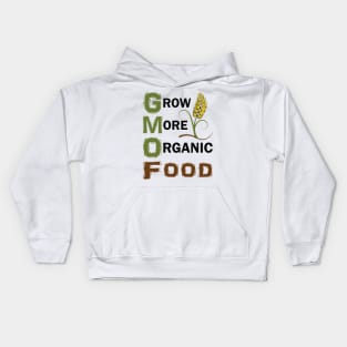 GMO Against Slogan Kids Hoodie